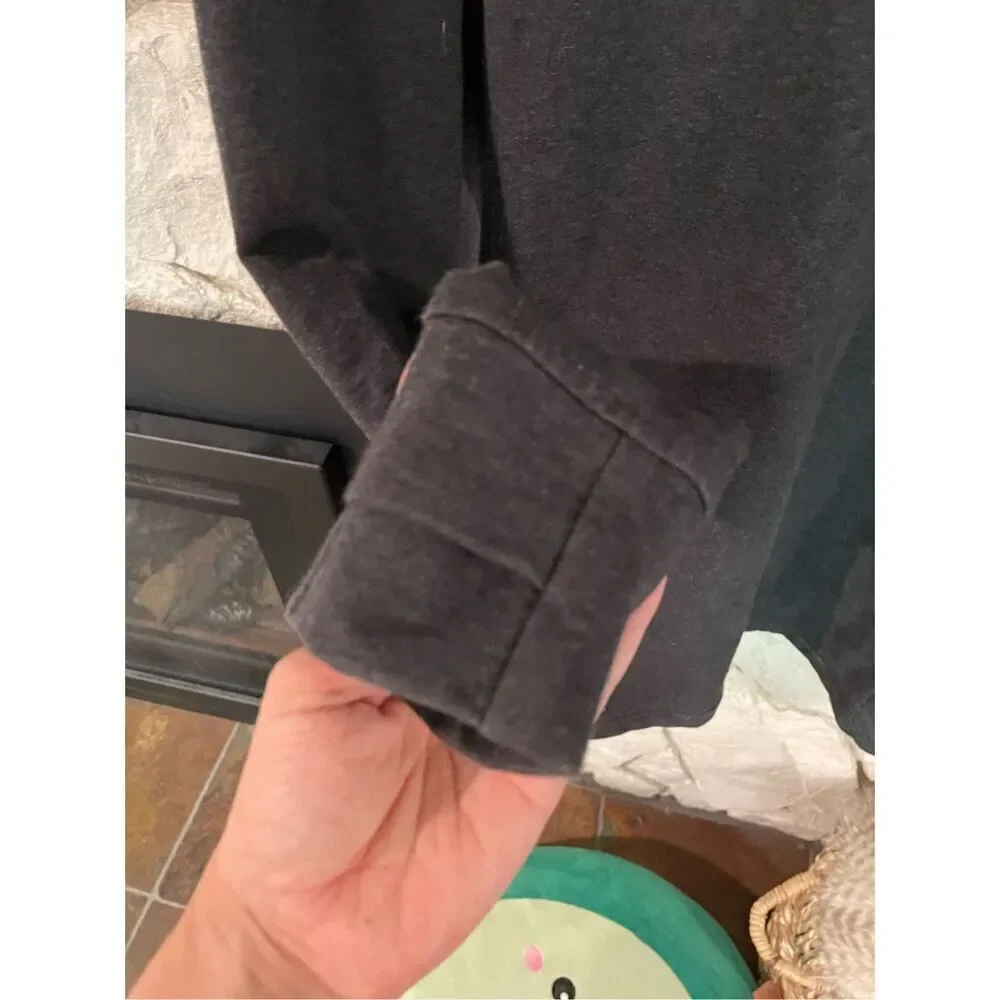 Lululemon Athletica Womens Gray Long‎ Sleeve Wrap Sweater Size 8